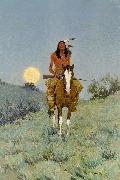 Frederic Remington outlier oil painting